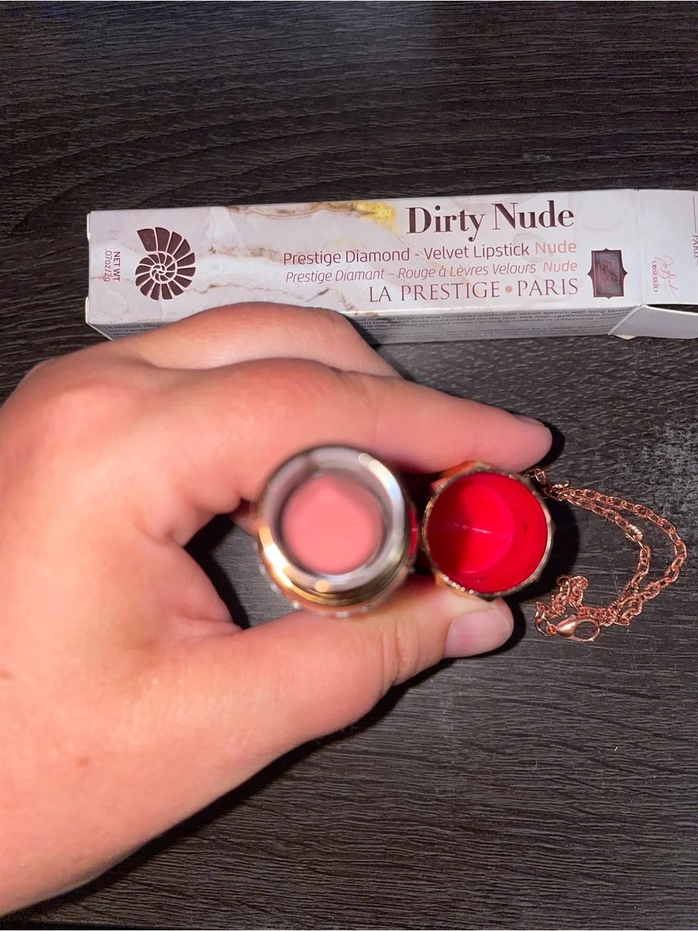 NIB- LA Prestige Paris- Prestige Diamond Dirty Velvet Nude Lipstick